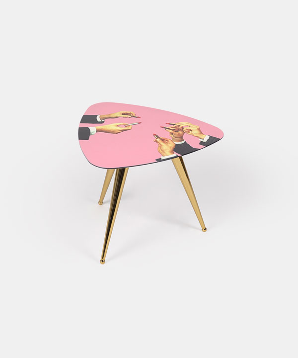 100302. Seletti Side Table Pink Lipsticks