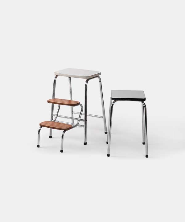 100331. Formica step stool set
