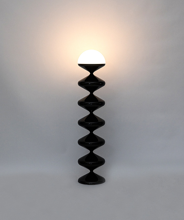 100340. Tubes floor lamp